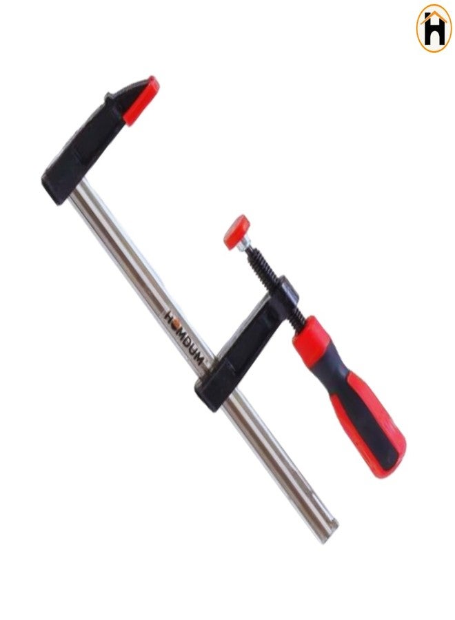 Homdum 10 inch Steel F Clamps Pack of 2 for Woodworking, Glass, and Welding Works with Rubberized Handle & PVC Cover 250 X 50MM. - Image 2